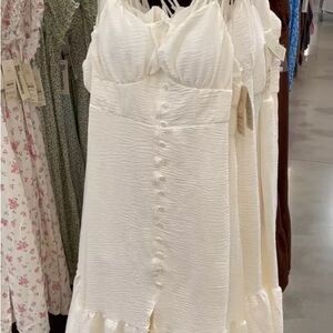 No Boundaries White Midi Dress